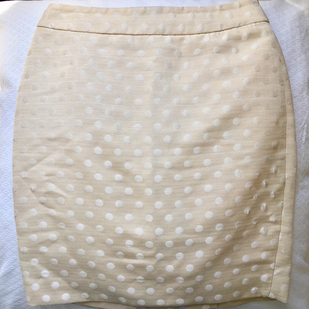 Ann Taylor pencil skirt w/sateen polka dots! 💋